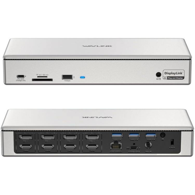WAVLINK UG69PD12 DisplayLink Docking Station Quad Monitors For Laptops M1 / M2 / Mac & Windows, US Plug, UK Plug, EU Plug, AU Plug WAVLINK UG69PD12 DisplayLink Docking Station Quad Monitors For Laptops M1 / M2 / Mac & Windows, US Plug, UK Plug, EU Plug, AU Plug